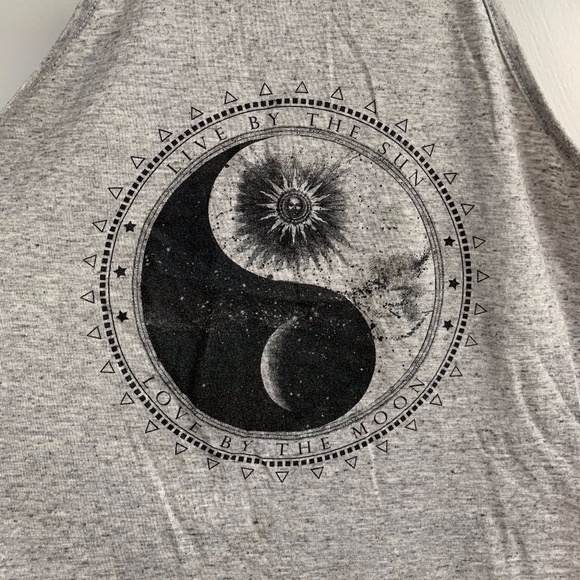 Gray High Neck Tank Top - Picture 2 of 2